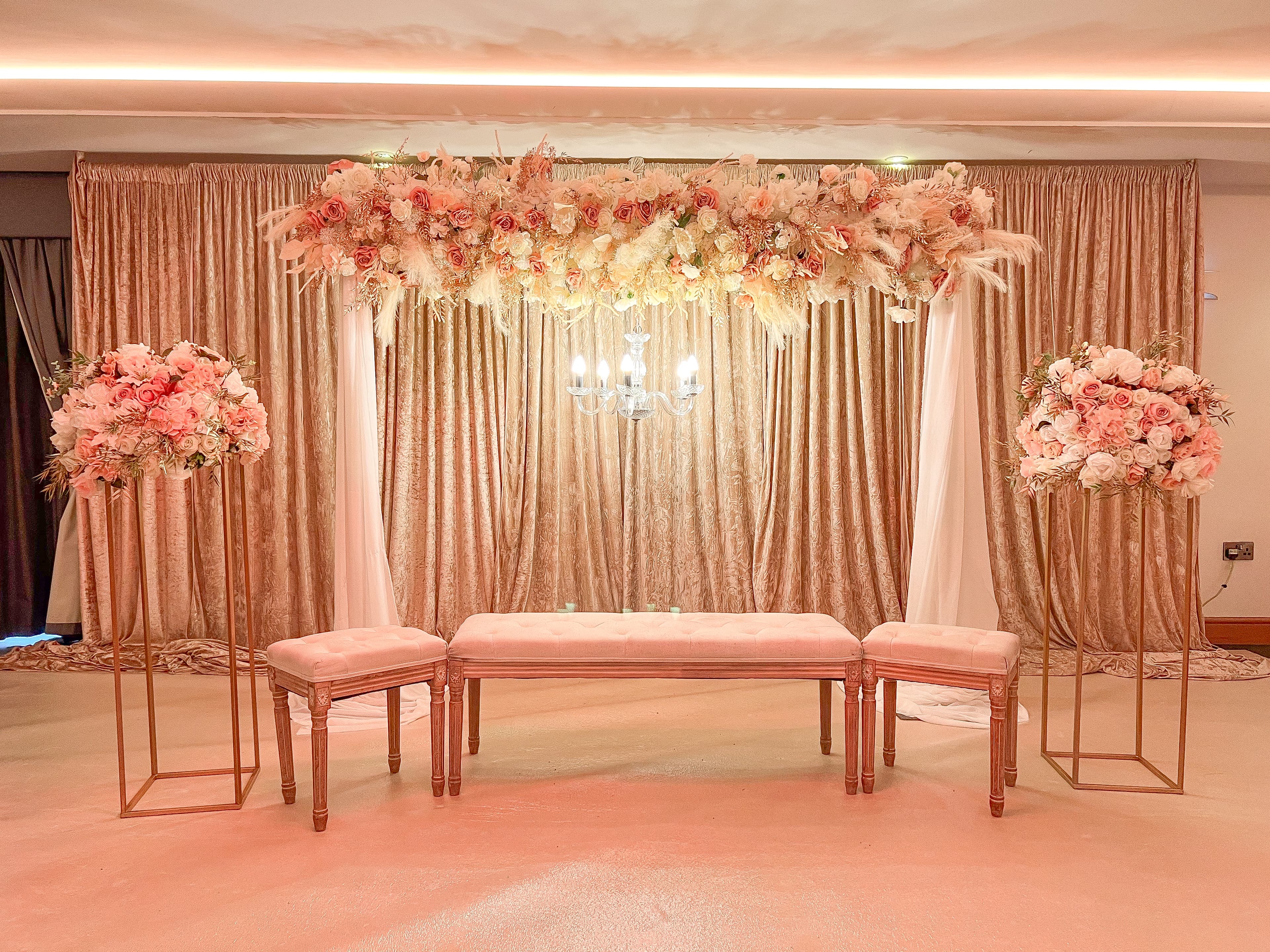 Nikkah stage decoration by Grand Affairs